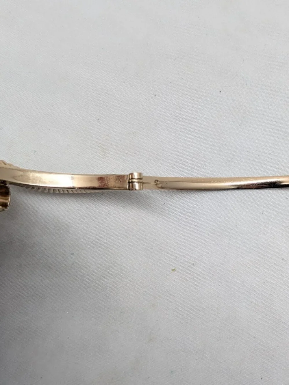 Vintage 1950s Signed Napier Goldtone Spiral Bracelet